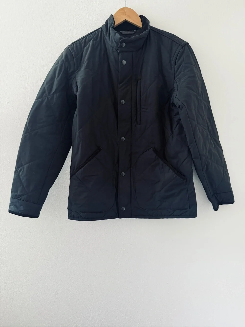 J.Crew Sussex Quilted Black Jacket